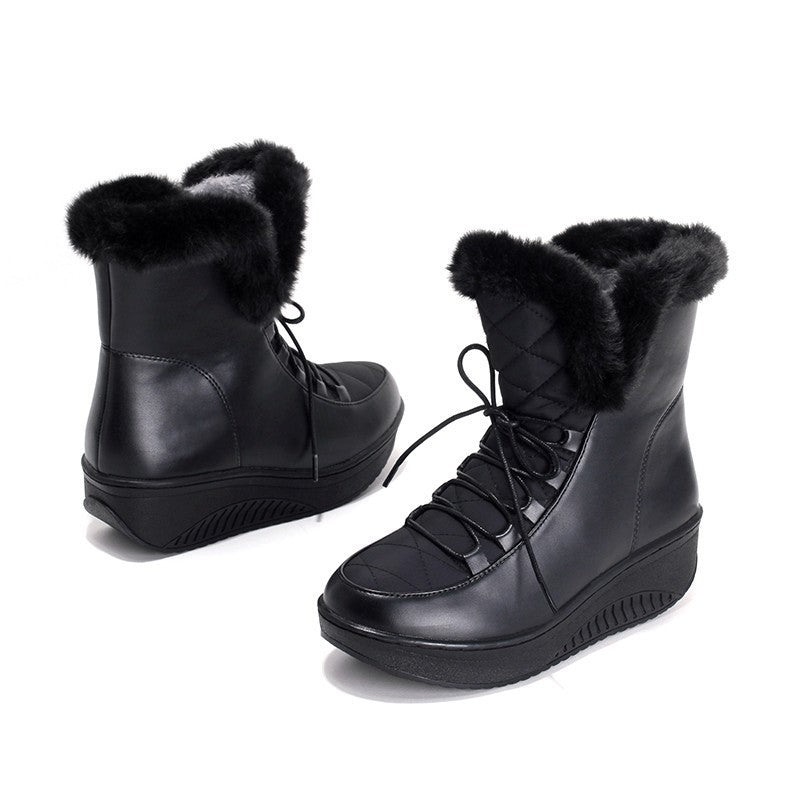 Cozy Plush-Lined Winter Platform Boots