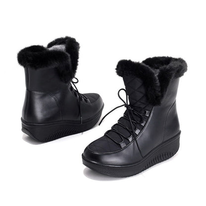 Cozy Plush-Lined Winter Platform Boots