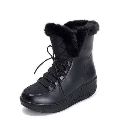 Cozy Plush-Lined Winter Platform Boots
